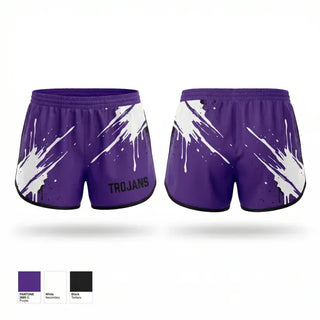 Womens Shorts, Trojans, Women's Basketball, Teamtime, Team time, sublimation, custom sports apparel, team uniforms, spirit wear, spiritwear, sports uniforms, custom shirts, team store, custom team store, fundraiser sports, apparel fundraiser