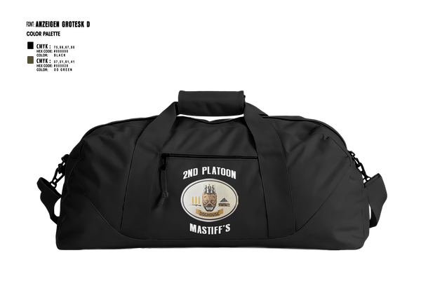 Duffle Bag, 2nd Plt, Doghouse Company, 1/3 TOG, , Teamtime, Team time, sublimation, custom sports apparel, team uniforms, spirit wear, spiritwear, sports uniforms, custom shirts, team store, custom team store, fundraiser sports, apparel fundraiser