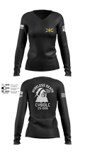 CyBOLC 25-006 6118734 Women's Long Sleeve V-neck Shirt - 3