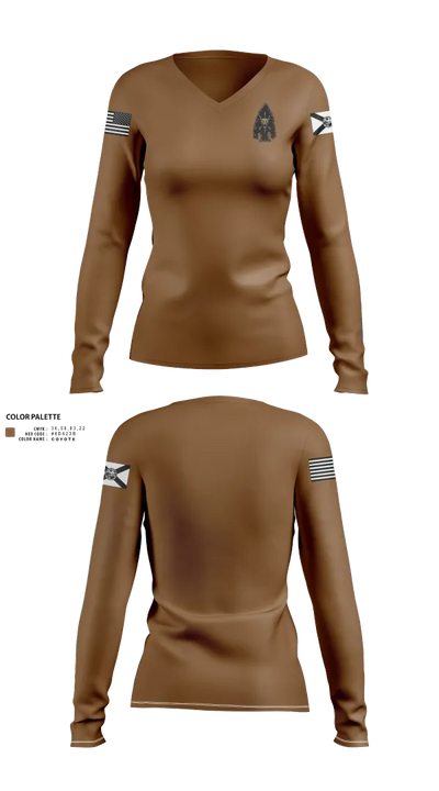 FLB 62486976 Women's Long Sleeve V-neck Shirt - 20
