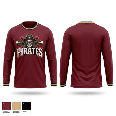 Port City Pirates Long Sleeve Performance Shirt 2