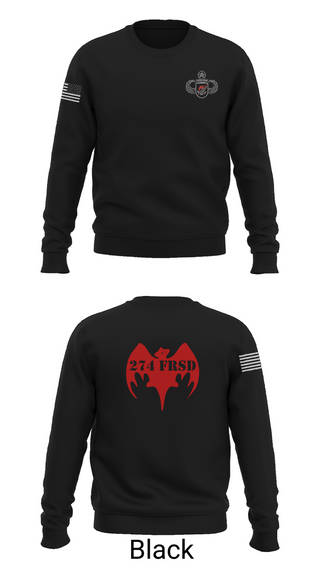 Crew Neck Sweatshirt, 274th FRSD (Airborne), Army, Teamtime, Team time, sublimation, custom sports apparel, team uniforms, spirit wear, spiritwear, sports uniforms, custom shirts, team store, custom team store, fundraiser sports, apparel fundraiser