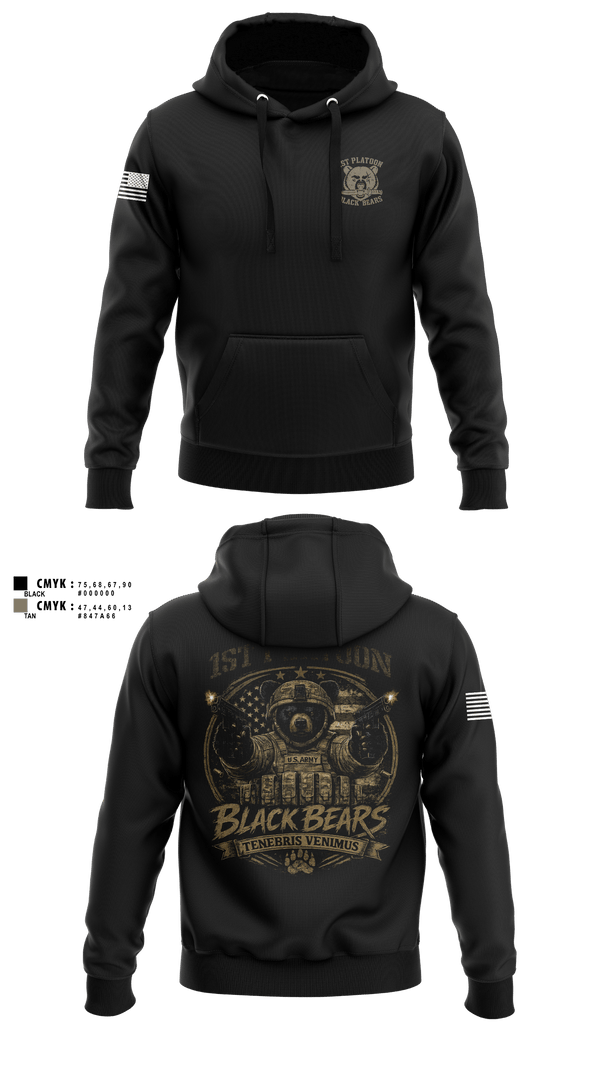 Hoodie, 1ST PLT, 94MP, Army, Teamtime, Team time, sublimation, custom sports apparel, team uniforms, spirit wear, spiritwear, sports uniforms, custom shirts, team store, custom team store, fundraiser sports, apparel fundraiser