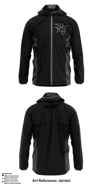 Pine View Panthers Wrestling 5640261 Windbreaker - 1