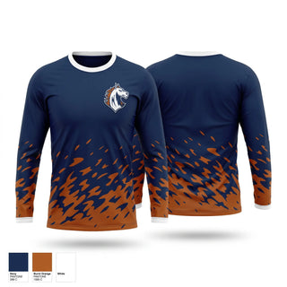 Long Sleeve Performance Shirt, Mustangs, , Teamtime, Team time, sublimation, custom sports apparel, team uniforms, spirit wear, spiritwear, sports uniforms, custom shirts, team store, custom team store, fundraiser sports, apparel fundraiser