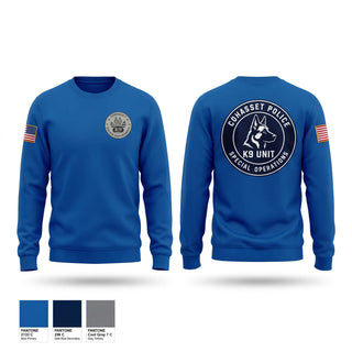 Crew Neck Sweatshirt, Cohasset Police Department, Police, Teamtime, Team time, sublimation, custom sports apparel, team uniforms, spirit wear, spiritwear, sports uniforms, custom shirts, team store, custom team store, fundraiser sports, apparel fundraiser