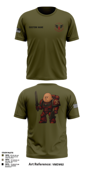 Short Sleeve Performance Shirt, CCo, 1-508PIR (OG), Army, Teamtime, Team time, sublimation, custom sports apparel, team uniforms, spirit wear, spiritwear, sports uniforms, custom shirts, team store, custom team store, fundraiser sports, apparel fundraiser