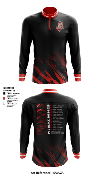 Quarter Zip Jacket, Wildcats, Ice Hockey, Teamtime, Team time, sublimation, custom sports apparel, team uniforms, spirit wear, spiritwear, sports uniforms, custom shirts, team store, custom team store, fundraiser sports, apparel fundraiser