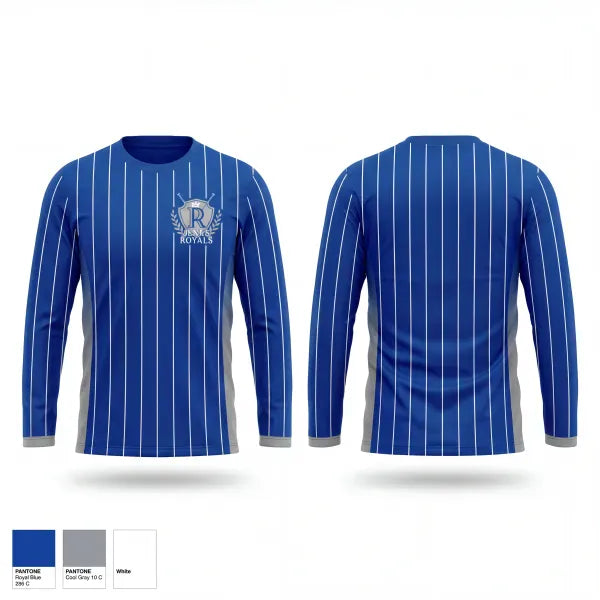 Long Sleeve Performance Shirt, Royals, Baseball, Teamtime, Team time, sublimation, custom sports apparel, team uniforms, spirit wear, spiritwear, sports uniforms, custom shirts, team store, custom team store, fundraiser sports, apparel fundraiser
