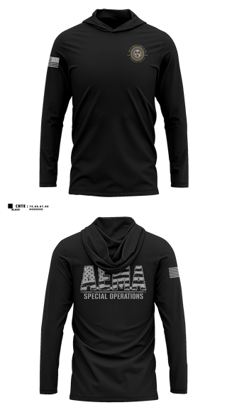 Long Sleeve Hooded Sun Shirt, Alcorn County Special Operations, Fire Department, Teamtime, Team time, sublimation, custom sports apparel, team uniforms, spirit wear, spiritwear, sports uniforms, custom shirts, team store, custom team store, fundraiser sports, apparel fundraiser