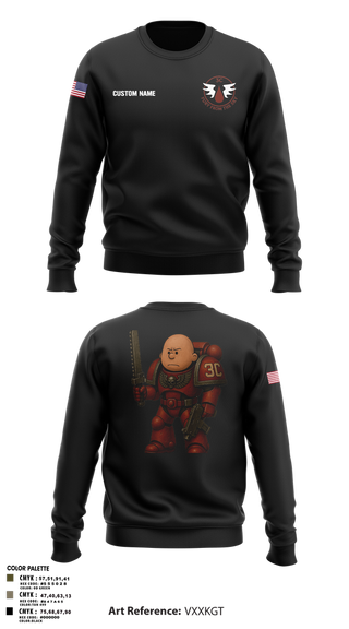 Crew Neck Sweatshirt, CCo, 1-508PIR (OG), Army, Teamtime, Team time, sublimation, custom sports apparel, team uniforms, spirit wear, spiritwear, sports uniforms, custom shirts, team store, custom team store, fundraiser sports, apparel fundraiser