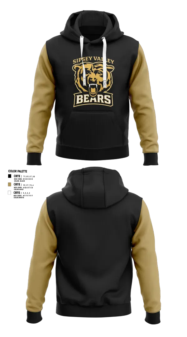 Hoodie, Sipsey Valley Bears, Baseball, Teamtime, Team time, sublimation, custom sports apparel, team uniforms, spirit wear, spiritwear, sports uniforms, custom shirts, team store, custom team store, fundraiser sports, apparel fundraiser