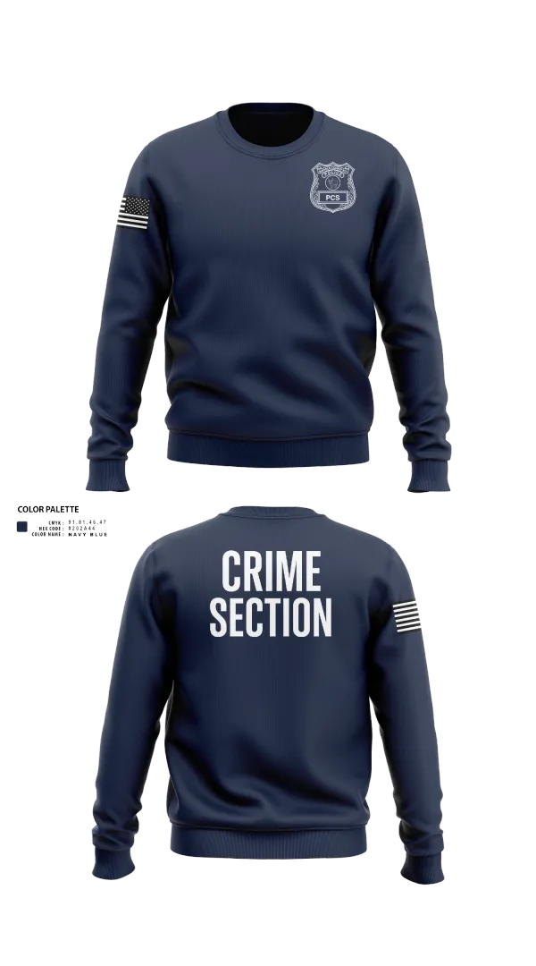 Crew Neck Sweatshirt, 5th PCT Crime Section, , Teamtime, Team time, sublimation, custom sports apparel, team uniforms, spirit wear, spiritwear, sports uniforms, custom shirts, team store, custom team store, fundraiser sports, apparel fundraiser