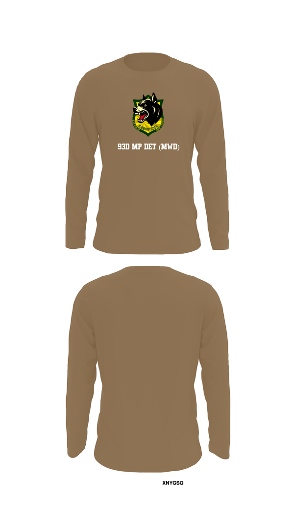 Long Sleeve Performance Shirt, 93D MP DET (MWD), , Teamtime, Team time, sublimation, custom sports apparel, team uniforms, spirit wear, spiritwear, sports uniforms, custom shirts, team store, custom team store, fundraiser sports, apparel fundraiser