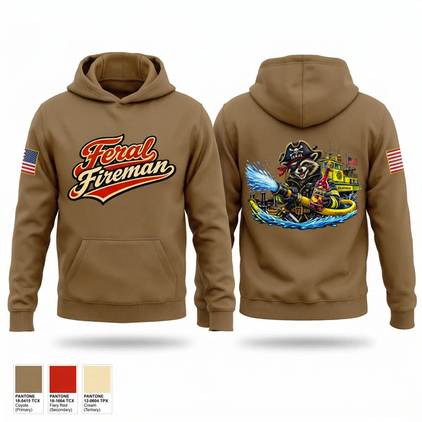 Hoodie, Feral Fireman, Fire Department, Teamtime, Team time, sublimation, custom sports apparel, team uniforms, spirit wear, spiritwear, sports uniforms, custom shirts, team store, custom team store, fundraiser sports, apparel fundraiser