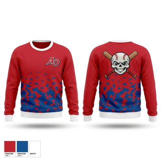 Crew Neck Sweatshirt, Amador Outlaws, Baseball, Teamtime, Team time, sublimation, custom sports apparel, team uniforms, spirit wear, spiritwear, sports uniforms, custom shirts, team store, custom team store, fundraiser sports, apparel fundraiser