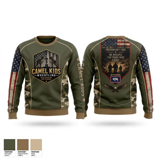 Crew Neck Sweatshirt, Camel kids 2026, Wrestling, Teamtime, Team time, sublimation, custom sports apparel, team uniforms, spirit wear, spiritwear, sports uniforms, custom shirts, team store, custom team store, fundraiser sports, apparel fundraiser