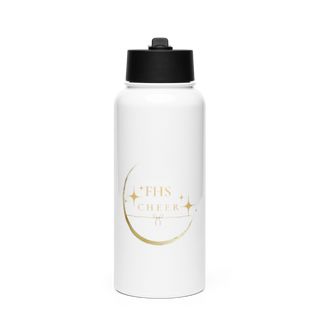 Fredericktown High School Cheerleading 32823567 Stainless Steel Water Bottle with a Straw Lid