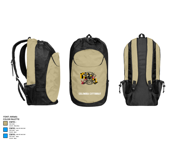 Gear Bag, Columbia Cutthroat, , Teamtime, Team time, sublimation, custom sports apparel, team uniforms, spirit wear, spiritwear, sports uniforms, custom shirts, team store, custom team store, fundraiser sports, apparel fundraiser