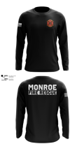 Monroe Fire Rescue 79763578 Long Sleeve Performance Shirt - 101