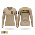 Wilson county sheriff office 79250520 Women's Long Sleeve V-neck Shirt - 1