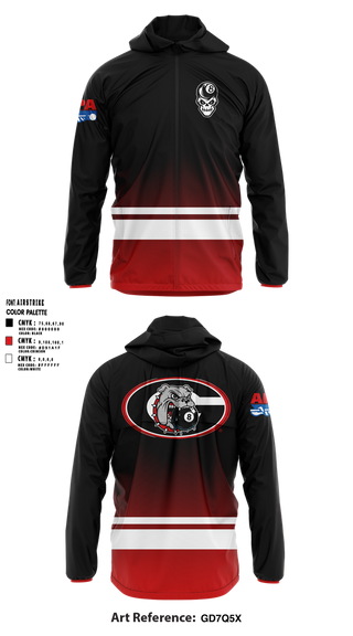Windbreaker, Georgia’s Bulldogs, Spirit Store, Teamtime, Team time, sublimation, custom sports apparel, team uniforms, spirit wear, spiritwear, sports uniforms, custom shirts, team store, custom team store, fundraiser sports, apparel fundraiser