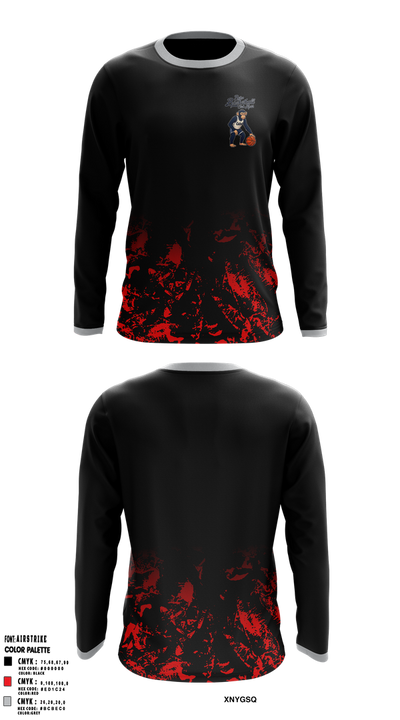 Retro Basketball Club 29588020 Long Sleeve Performance Shirt 2
