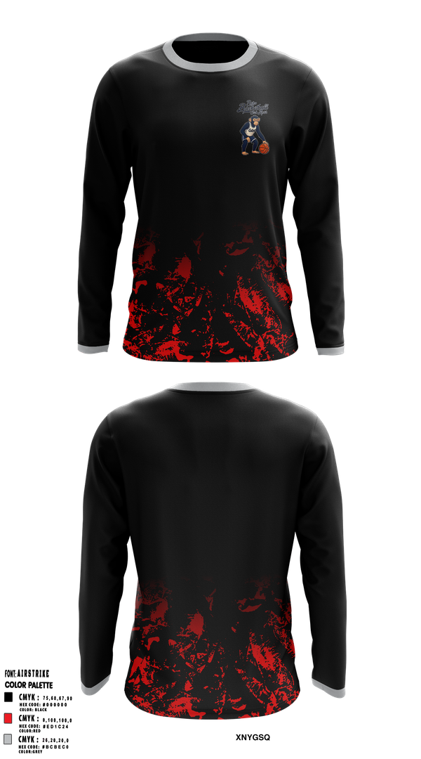 Long Sleeve Performance Shirt, Retro Basketball Club, Men's Basketball, Teamtime, Team time, sublimation, custom sports apparel, team uniforms, spirit wear, spiritwear, sports uniforms, custom shirts, team store, custom team store, fundraiser sports, apparel fundraiser