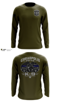 Coraopolis Police K9 Unit Long Sleeve Performance Shirt - 11