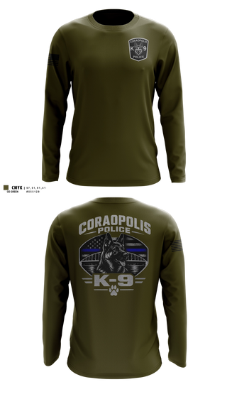 Long Sleeve Performance Shirt, Coraopolis Police Department, Police, Teamtime, Team time, sublimation, custom sports apparel, team uniforms, spirit wear, spiritwear, sports uniforms, custom shirts, team store, custom team store, fundraiser sports, apparel fundraiser