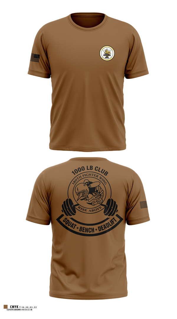 Old School Cotton Feel Shirt, 180th fighter wing, Air Force, Teamtime, Team time, sublimation, custom sports apparel, team uniforms, spirit wear, spiritwear, sports uniforms, custom shirts, team store, custom team store, fundraiser sports, apparel fundraiser