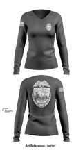 SERVICES DIV. 78217028 Women's Long Sleeve V-neck Shirt - 101