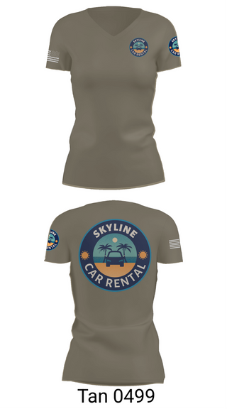 Womens Short Sleeve Vneck Shirt, Skyline Car Rental, Men's Basketball, Teamtime, Team time, sublimation, custom sports apparel, team uniforms, spirit wear, spiritwear, sports uniforms, custom shirts, team store, custom team store, fundraiser sports, apparel fundraiser