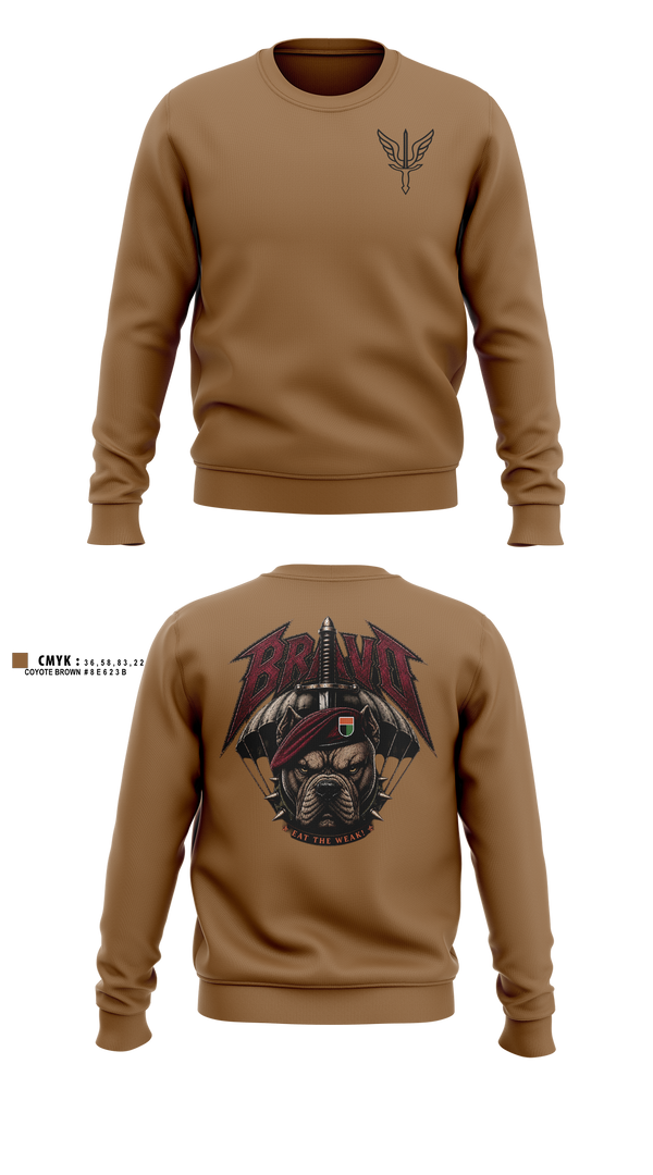 Crew Neck Sweatshirt, B. CO, 112th SIG BN, Army, Teamtime, Team time, sublimation, custom sports apparel, team uniforms, spirit wear, spiritwear, sports uniforms, custom shirts, team store, custom team store, fundraiser sports, apparel fundraiser