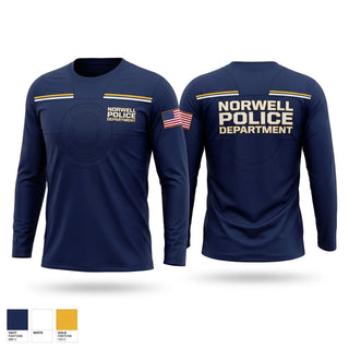 Long Sleeve Performance Shirt, Norwell Police Department, Police, Teamtime, Team time, sublimation, custom sports apparel, team uniforms, spirit wear, spiritwear, sports uniforms, custom shirts, team store, custom team store, fundraiser sports, apparel fundraiser
