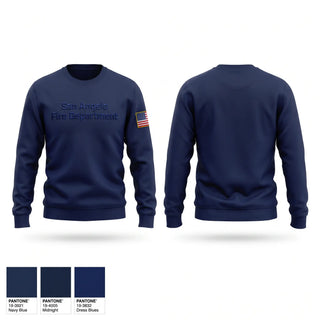 Crew Neck Sweatshirt, San Angelo Fire Department, Fire Department, Teamtime, Team time, sublimation, custom sports apparel, team uniforms, spirit wear, spiritwear, sports uniforms, custom shirts, team store, custom team store, fundraiser sports, apparel fundraiser