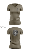 Pasadena K9 56975932 Women's Short Sleeve V-neck Shirt - 103