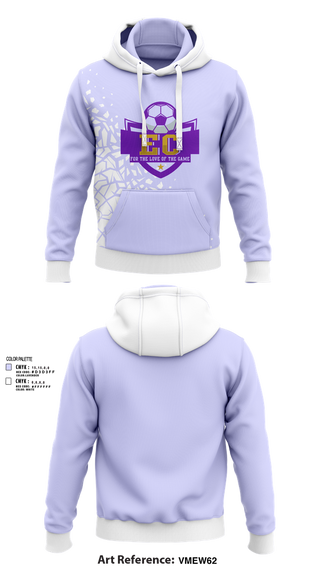 Hoodie, EC Soccer, Women's Soccer, Teamtime, Team time, sublimation, custom sports apparel, team uniforms, spirit wear, spiritwear, sports uniforms, custom shirts, team store, custom team store, fundraiser sports, apparel fundraiser