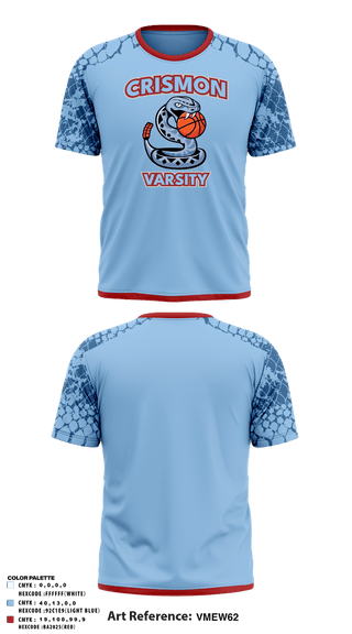 Short Sleeve Performance Shirt, Crismon Rattlers, Women's Basketball, Teamtime, Team time, sublimation, custom sports apparel, team uniforms, spirit wear, spiritwear, sports uniforms, custom shirts, team store, custom team store, fundraiser sports, apparel fundraiser