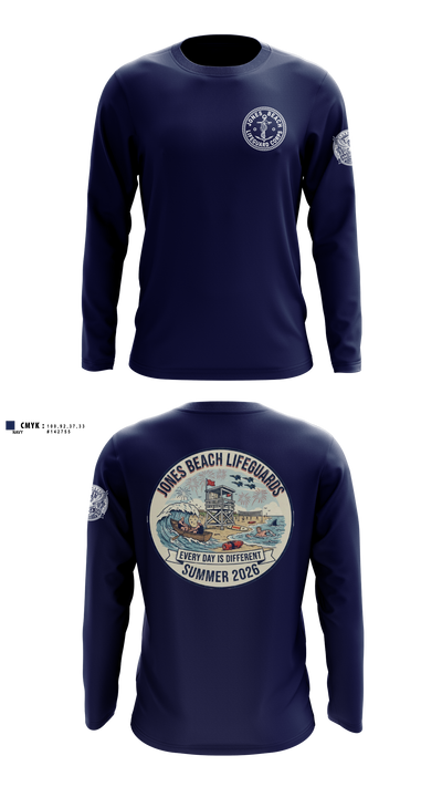 Jones Beach Lifeguard Corp Long Sleeve Performance Shirt 3