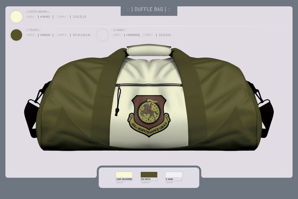Duffle Bag, 452nd MXG, Air Force, Teamtime, Team time, sublimation, custom sports apparel, team uniforms, spirit wear, spiritwear, sports uniforms, custom shirts, team store, custom team store, fundraiser sports, apparel fundraiser