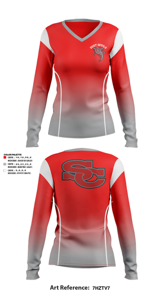 Womens Long Sleeve Vneck Shirt, Dust devils, Men's Basketball, Teamtime, Team time, sublimation, custom sports apparel, team uniforms, spirit wear, spiritwear, sports uniforms, custom shirts, team store, custom team store, fundraiser sports, apparel fundraiser