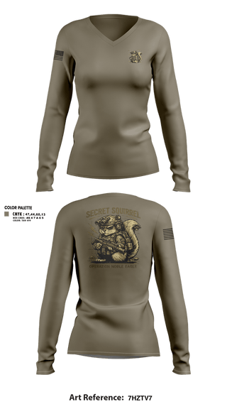 Womens Long Sleeve Vneck Shirt, MDP2026, Army, Teamtime, Team time, sublimation, custom sports apparel, team uniforms, spirit wear, spiritwear, sports uniforms, custom shirts, team store, custom team store, fundraiser sports, apparel fundraiser