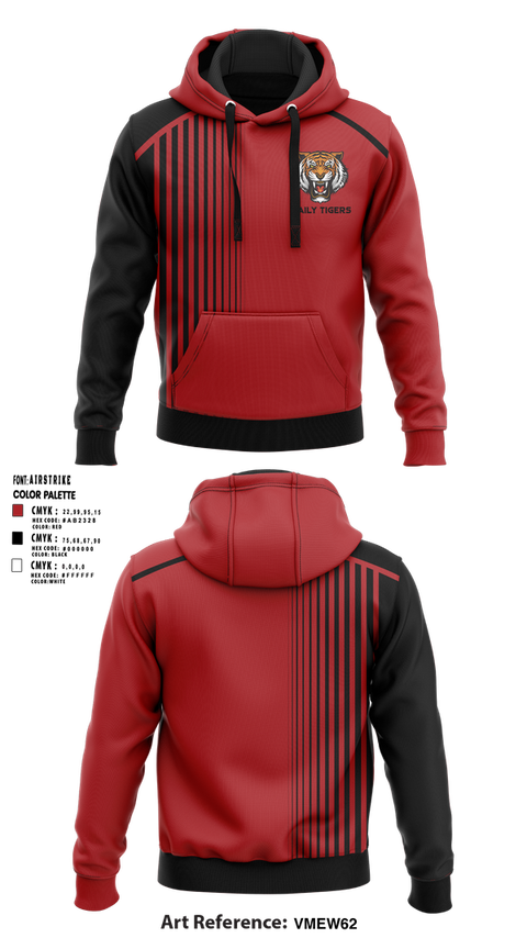 Hoodie, Daily Tigers, , Teamtime, Team time, sublimation, custom sports apparel, team uniforms, spirit wear, spiritwear, sports uniforms, custom shirts, team store, custom team store, fundraiser sports, apparel fundraiser