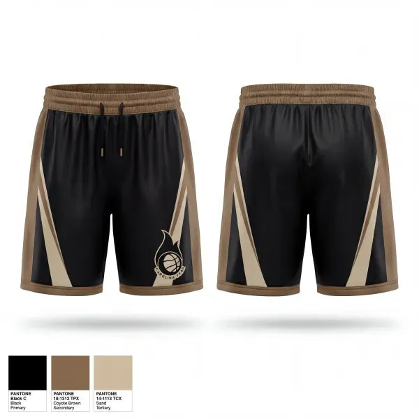 Mens Reversible Basketball Shorts, Carolina Fear, Women's Basketball, Teamtime, Team time, sublimation, custom sports apparel, team uniforms, spirit wear, spiritwear, sports uniforms, custom shirts, team store, custom team store, fundraiser sports, apparel fundraiser