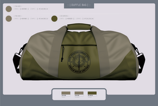 Duffle Bag, SOCCENT IWD, Army, Teamtime, Team time, sublimation, custom sports apparel, team uniforms, spirit wear, spiritwear, sports uniforms, custom shirts, team store, custom team store, fundraiser sports, apparel fundraiser