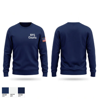 Crew Neck Sweatshirt, NYS Courts, Police, Teamtime, Team time, sublimation, custom sports apparel, team uniforms, spirit wear, spiritwear, sports uniforms, custom shirts, team store, custom team store, fundraiser sports, apparel fundraiser