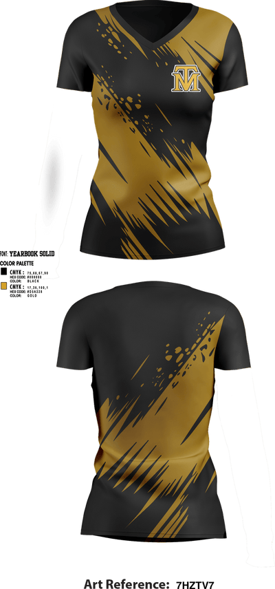 Mormon Trail Volleyball 76230143 Women's Short Sleeve V-neck Shirt - 1