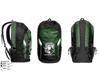 Gear Bag, Bridesburg Cougars Athletic Association, Baseball, Teamtime, Team time, sublimation, custom sports apparel, team uniforms, spirit wear, spiritwear, sports uniforms, custom shirts, team store, custom team store, fundraiser sports, apparel fundraiser