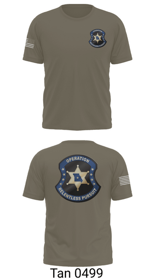 Old School Cotton Feel Shirt, Operation Relentless Pursuit, Police, Teamtime, Team time, sublimation, custom sports apparel, team uniforms, spirit wear, spiritwear, sports uniforms, custom shirts, team store, custom team store, fundraiser sports, apparel fundraiser